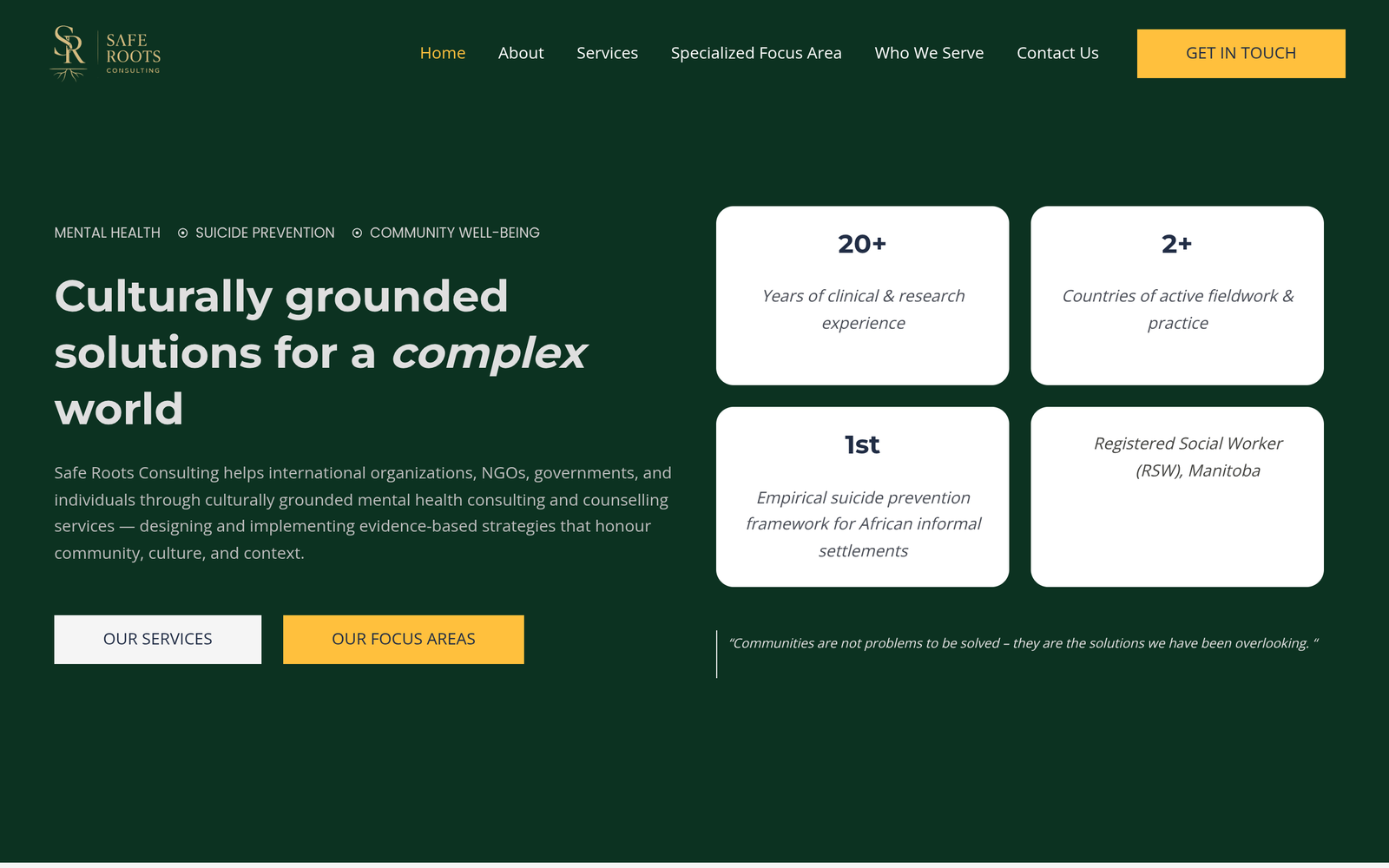 Safe Roots Consulting